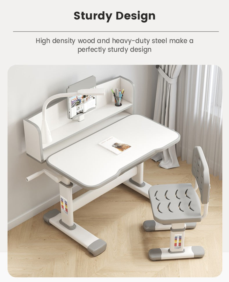 Kids Adjustable Smart Study Desk Grey