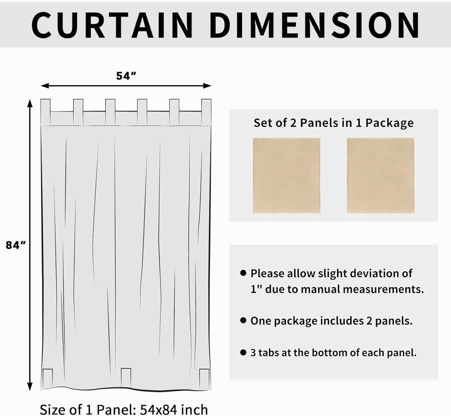 Rideaux de Terrasse / Extérieur Faciles à Installer (Détachables)