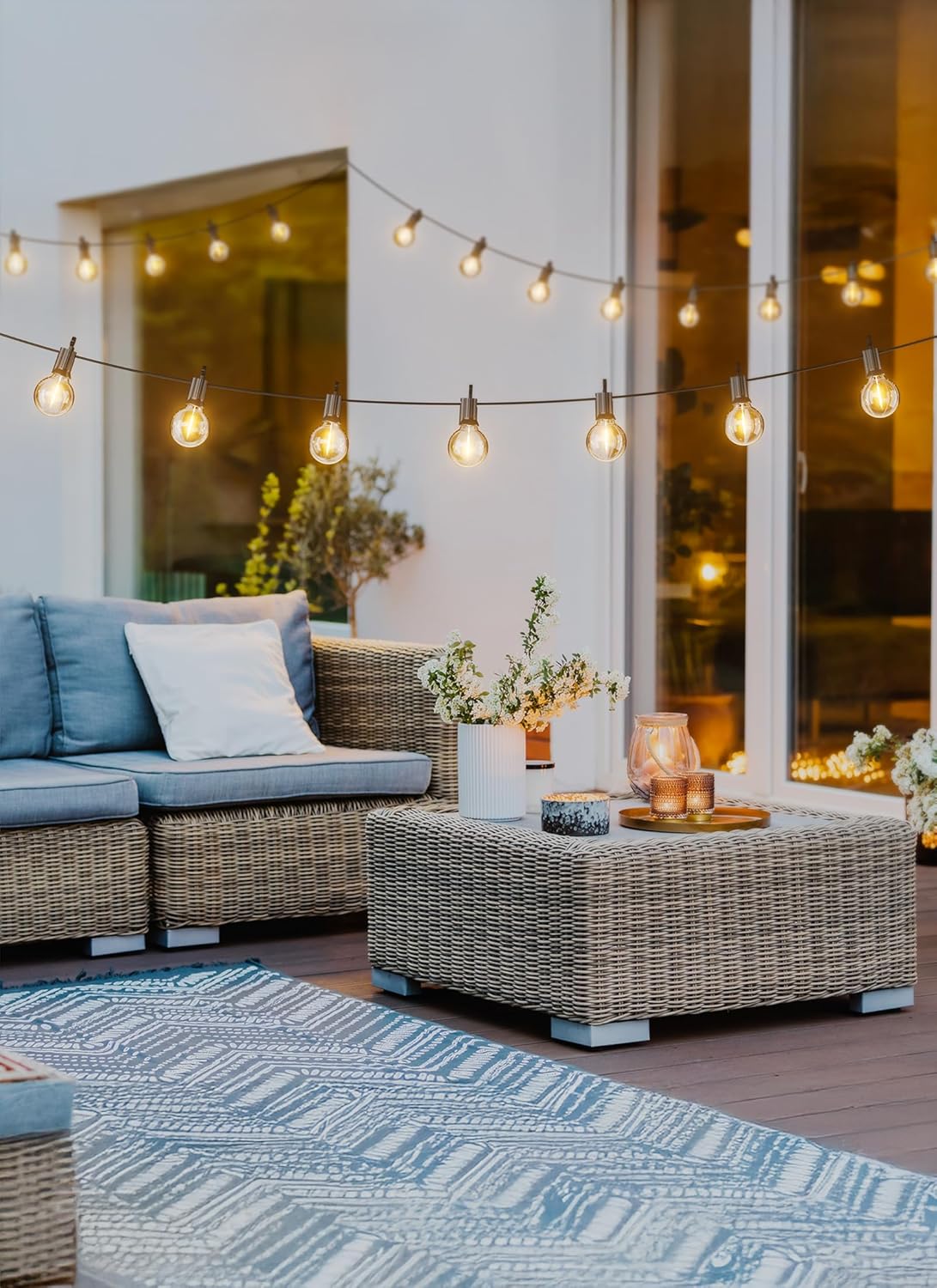 Lumières de Patio Extérieur G40 de 7,6 m