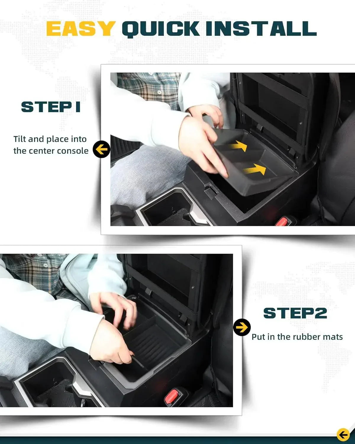 TRUMGETA Center Console Organizer Tray for 2024 2025 Toyota Tacoma