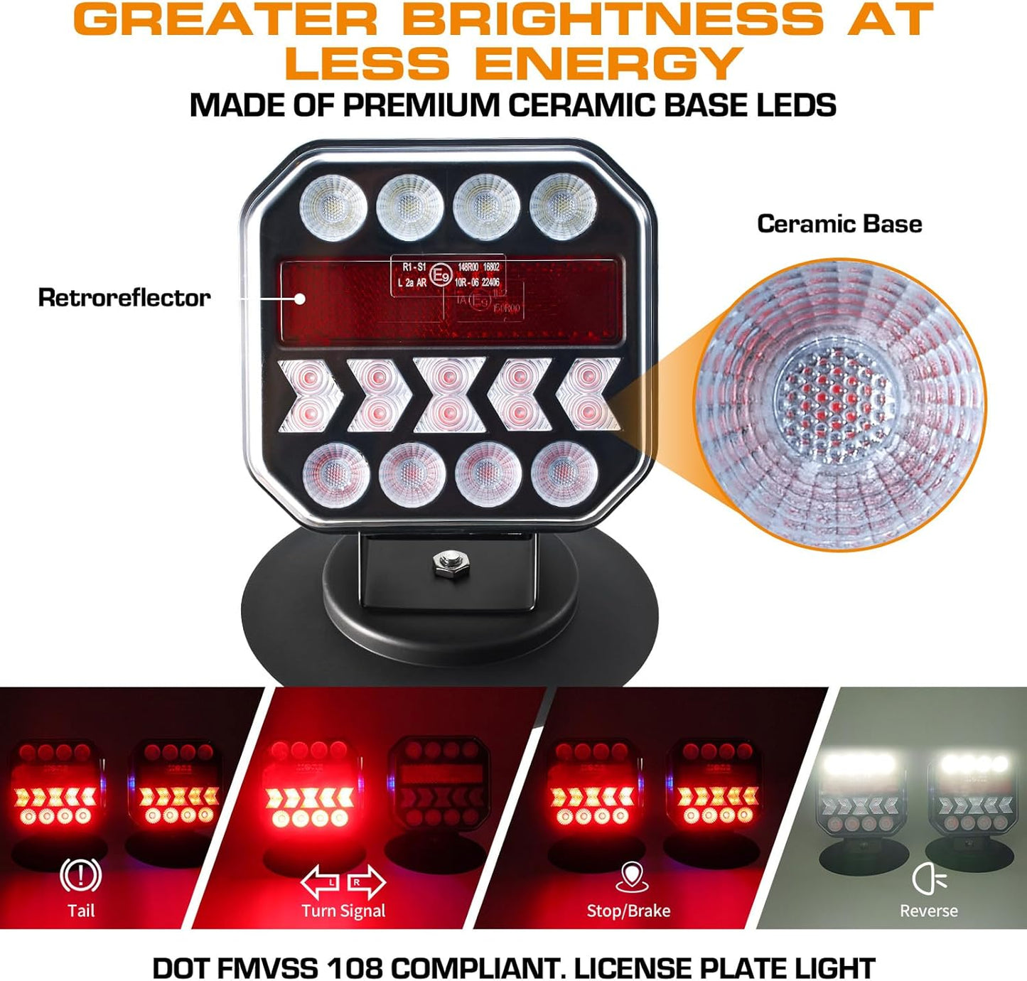 Wireless Trailer Lights, USB-C Magnetic Wireless